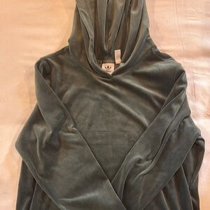 Adidas Olive Velvet Hoodie